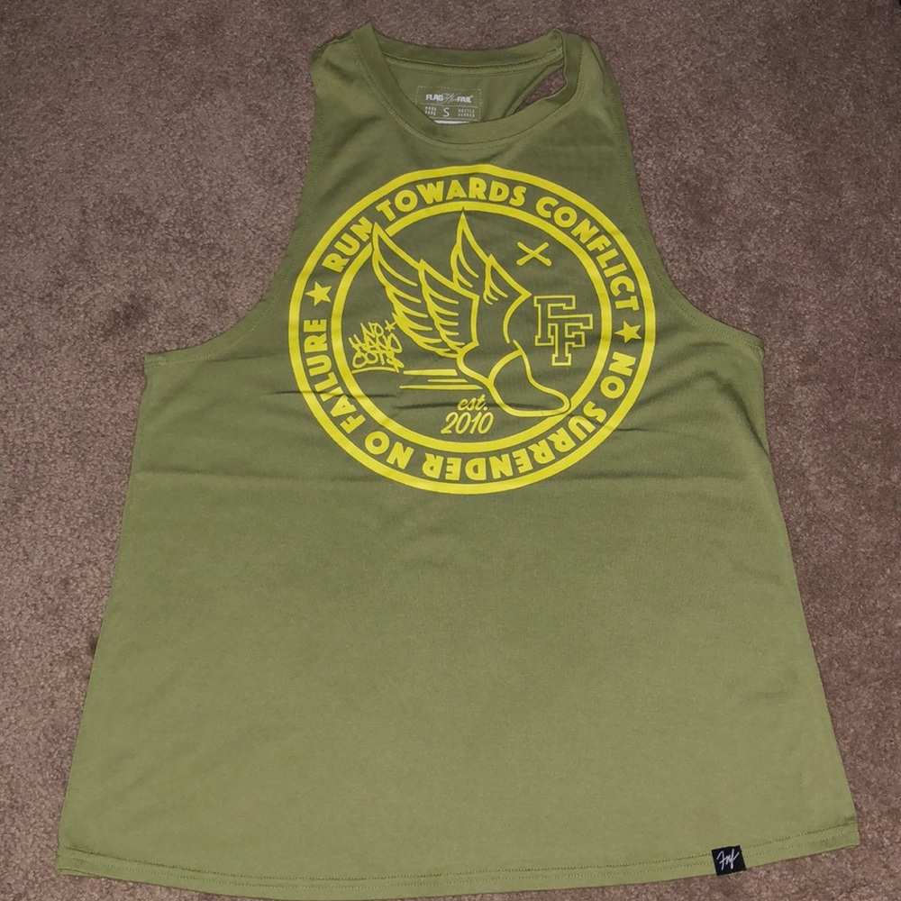 FLAG NOR FAIL RACERBACK TANK